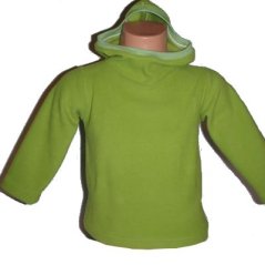 Dětská mikina s kapucí microfleece zelená (Velikost 92-98) Dětská mikina s kapucí microfleece zelená (Velikost 92-98)