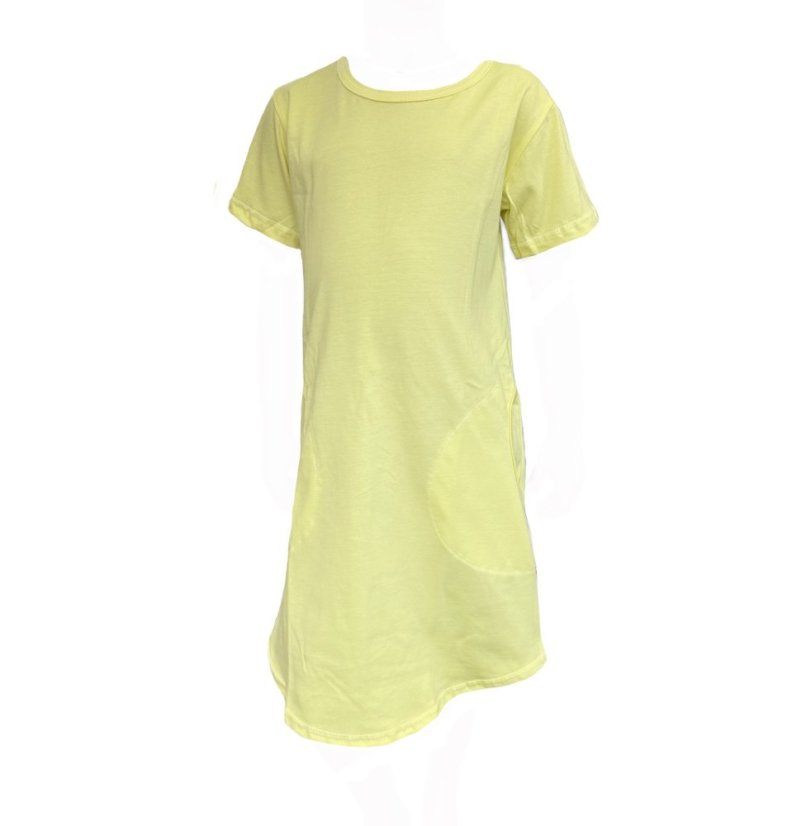 Dámské šaty UNI, citrónová