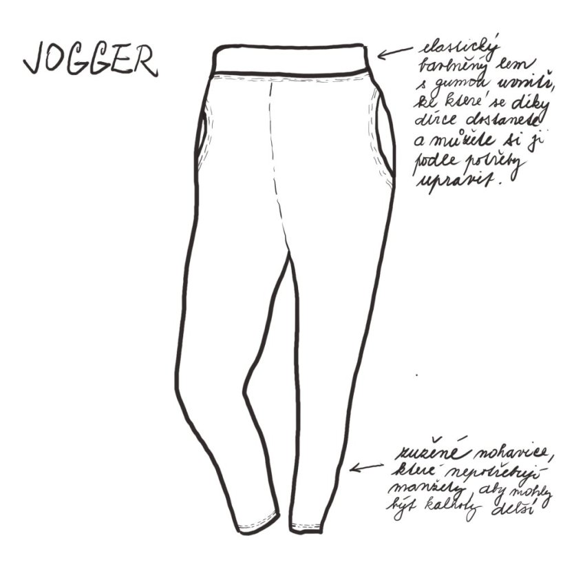 Dětské tepláky JOGGER, Africa lehké