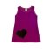 Dětská šatovka fleece HEART cyklam (Velikost 92-98)