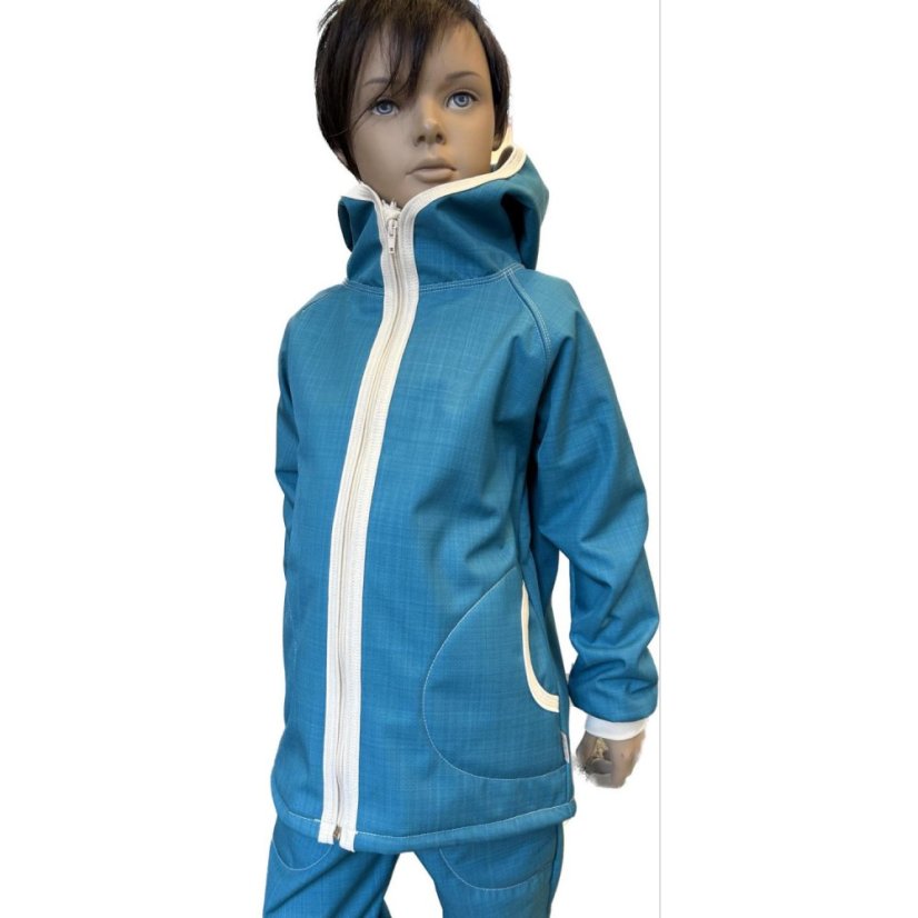 Dětská softshellová bunda s beránkem