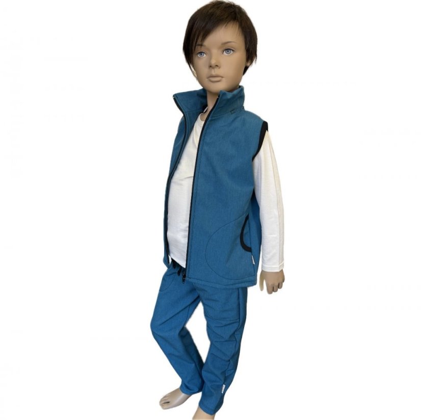 Softshellová vesta JEANS BLUE