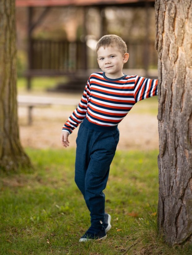 Dětské kalhoty Jogger lehké, jeans