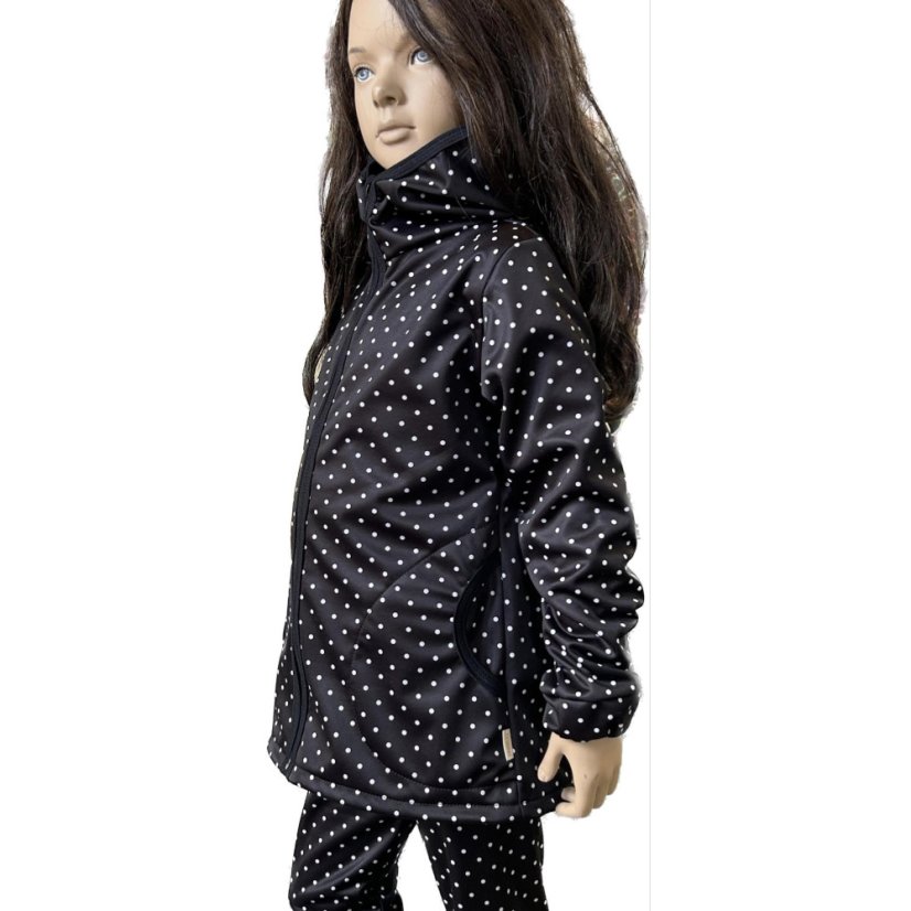 Softshellová bunda ELAST BLACK DOT