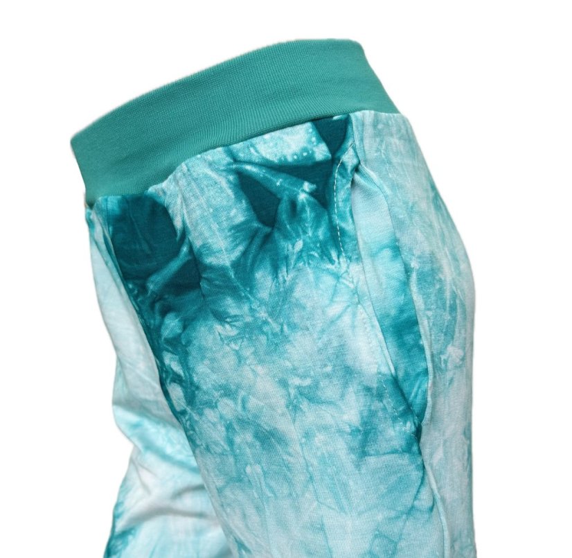 Detské tepláky Tube Bambus, zelená batika