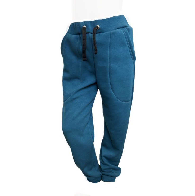 Dětské tepláky Warmy teplé, modrý petrolej