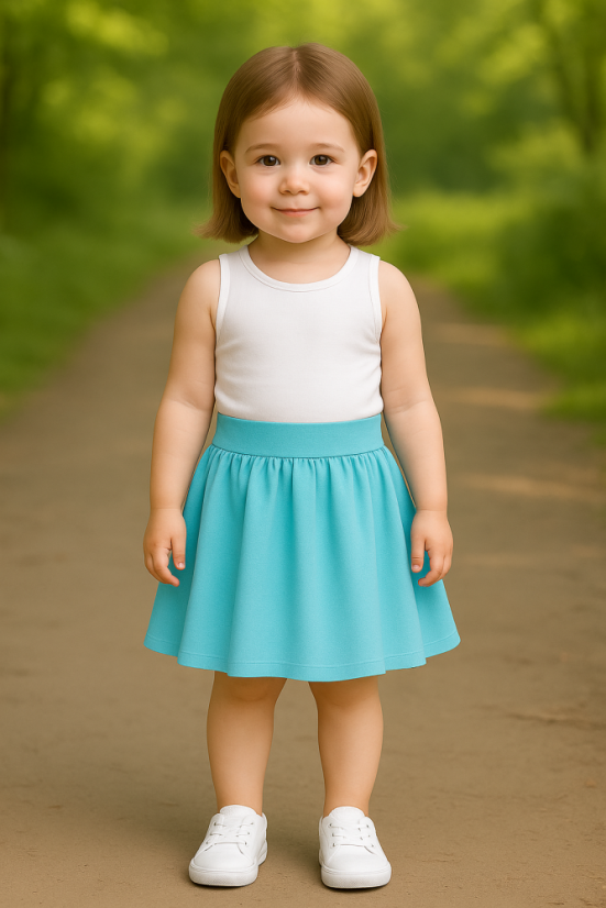 Dívčí kolová sukně