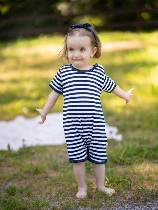 Dětský letní overal BAMBUS, námořník