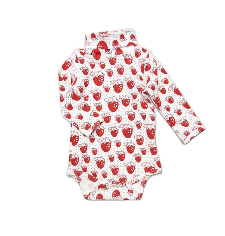 Body s rolákem STRAWBERRY