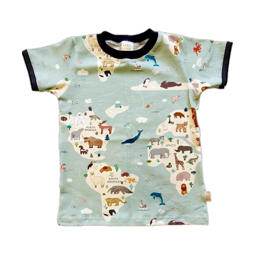 Pánské tričko, svět zvířátek krátký rukáv