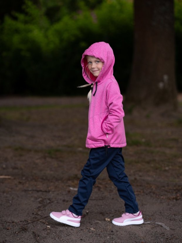 Dětská softshellová bunda přes hlavu