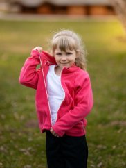 Detská mikina SLIM ZIPPER FLEECE CYKLAM