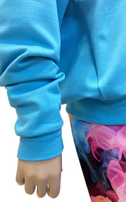 Dámská mikina, modrý tyrkys