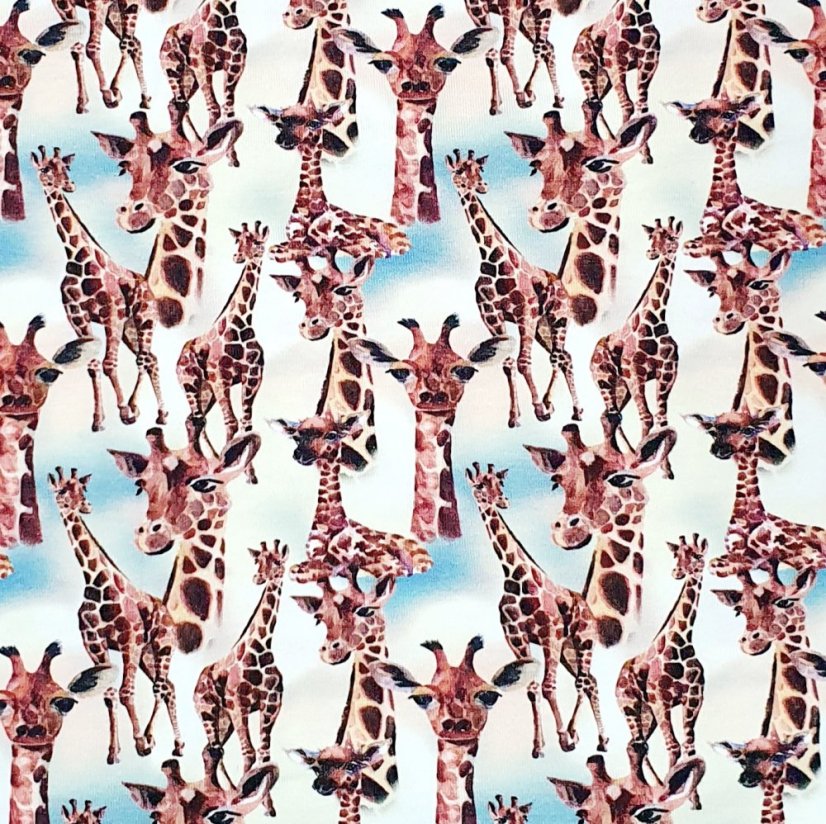 Dámské tričko, žirafky krátký rukáv