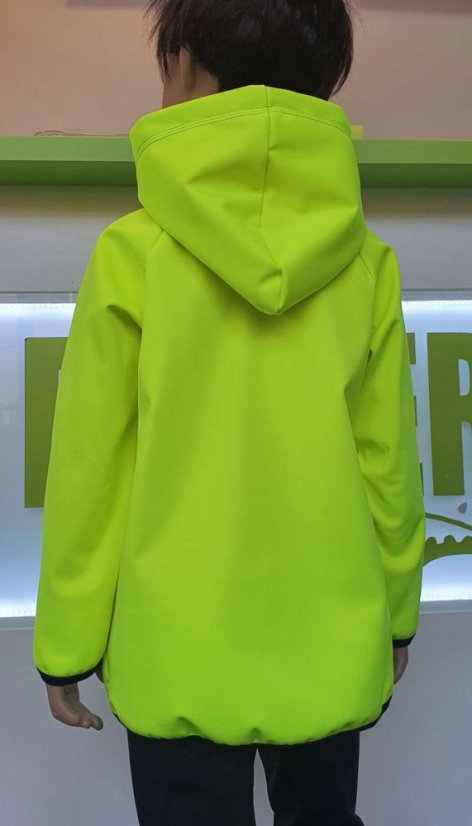 Dětská softshellová bunda přes hlavu