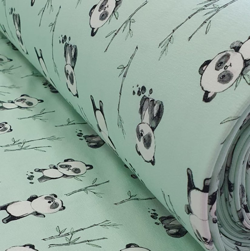 Tričko DIGI MINT PANDA krátký rukáv - dívčí