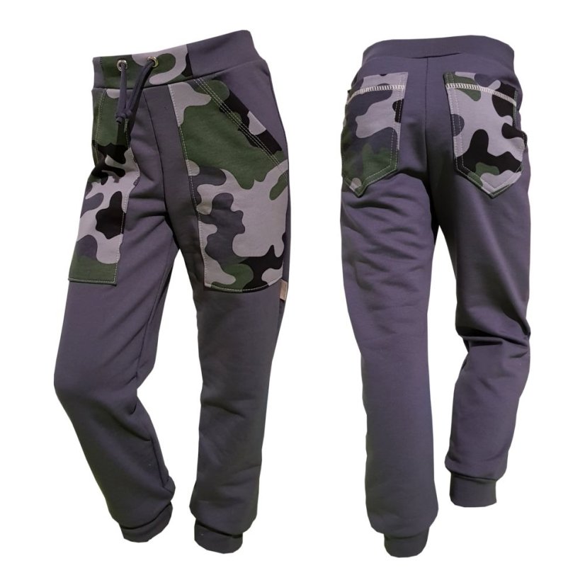 Dětské tepláky MASK šedé (Velikost 98)