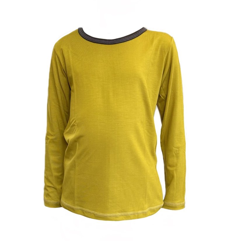 Dětské pyžamo BAMBUS, hořčicová