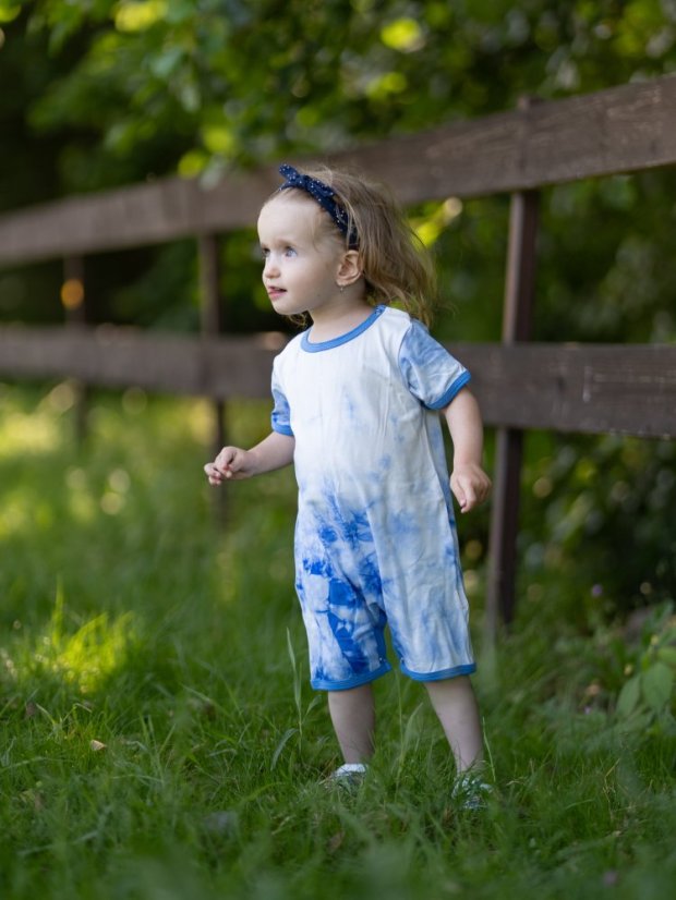 Detský letný overal BAMBUS, batika