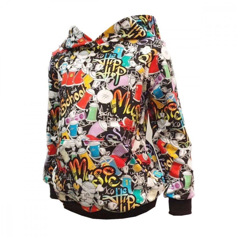 Pánská mikina s kapucí, svět graffiti