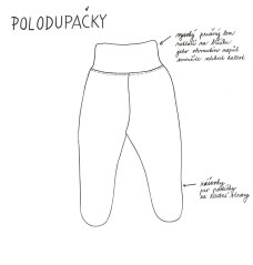 Dětské polodupačky, čistě bílá