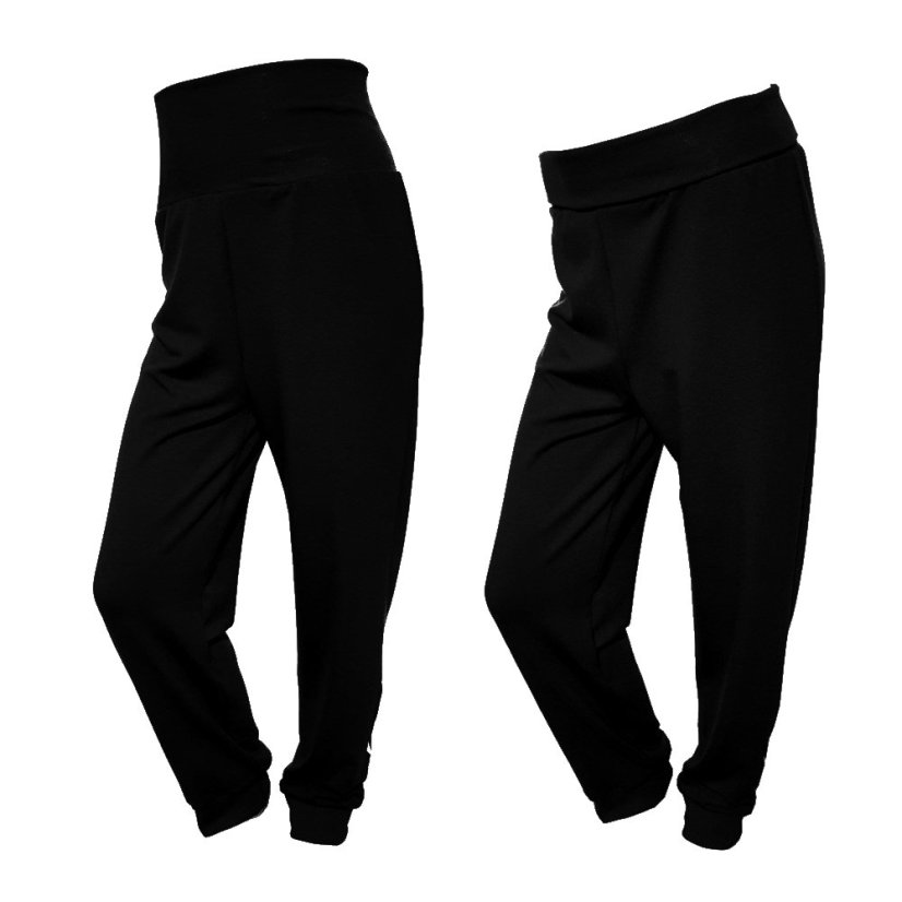 kalhoty bambus cerne