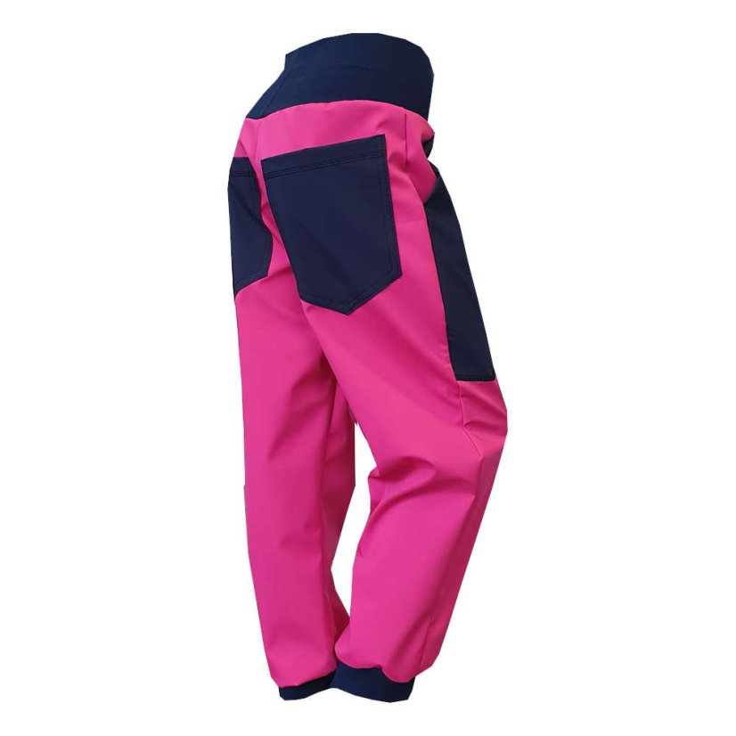 kalhoty siroke soft cyklam