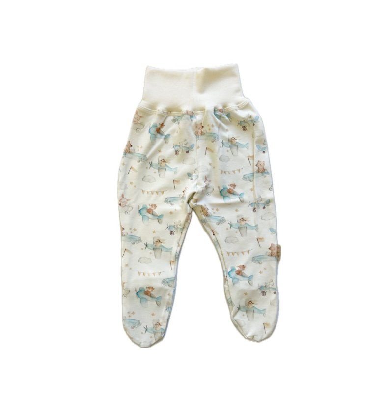 Dětské polodupačky BAMBUS, medvídci na výletě