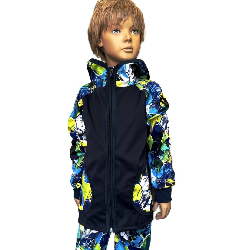 Softshellová bunda FOTBAL 4 BLUE lehká