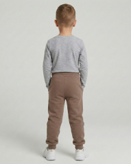 Dětské tepláky Fluffy, hnědé kakao