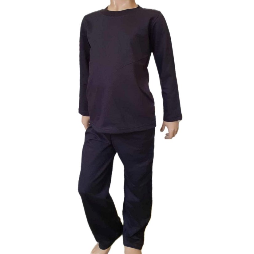 Dětské pyžamo BIO, černá klasika