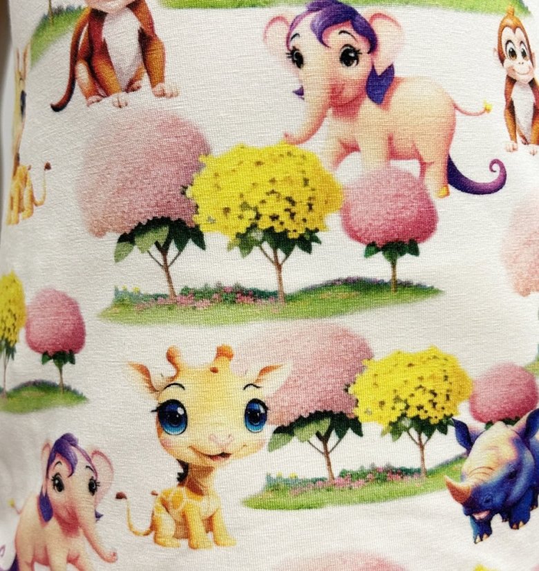 Dětské letní pyžamo BAMBUS, veselá zvířátka