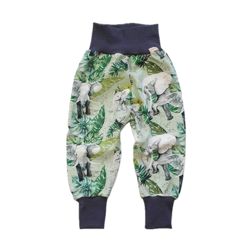 Dětské rostoucí kalhoty GROW, sloní stezka lehké