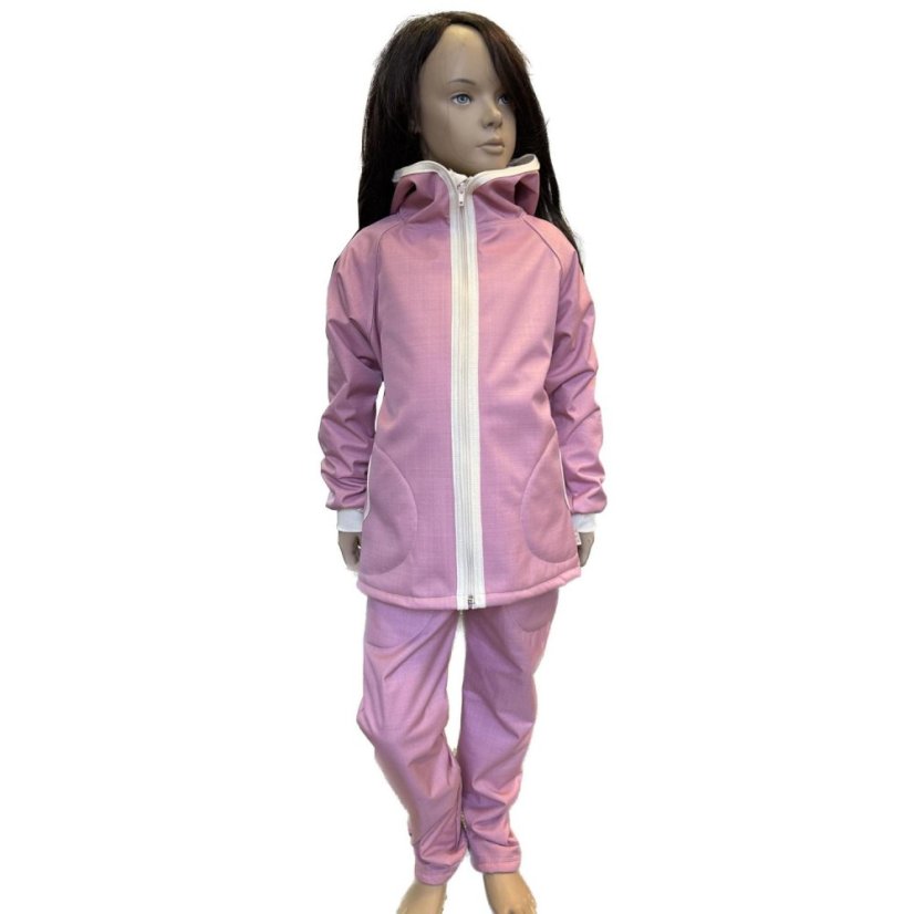 Dětská softshellová bunda s beránkem