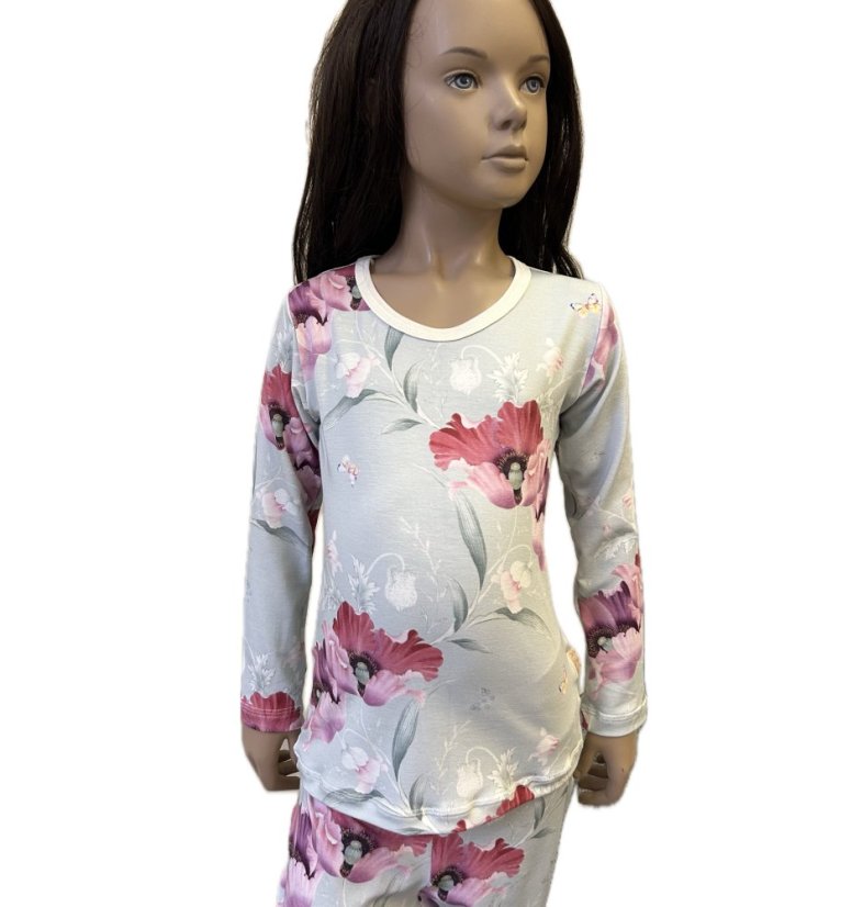 Dámské tričko BAMBUS, vlčí máky