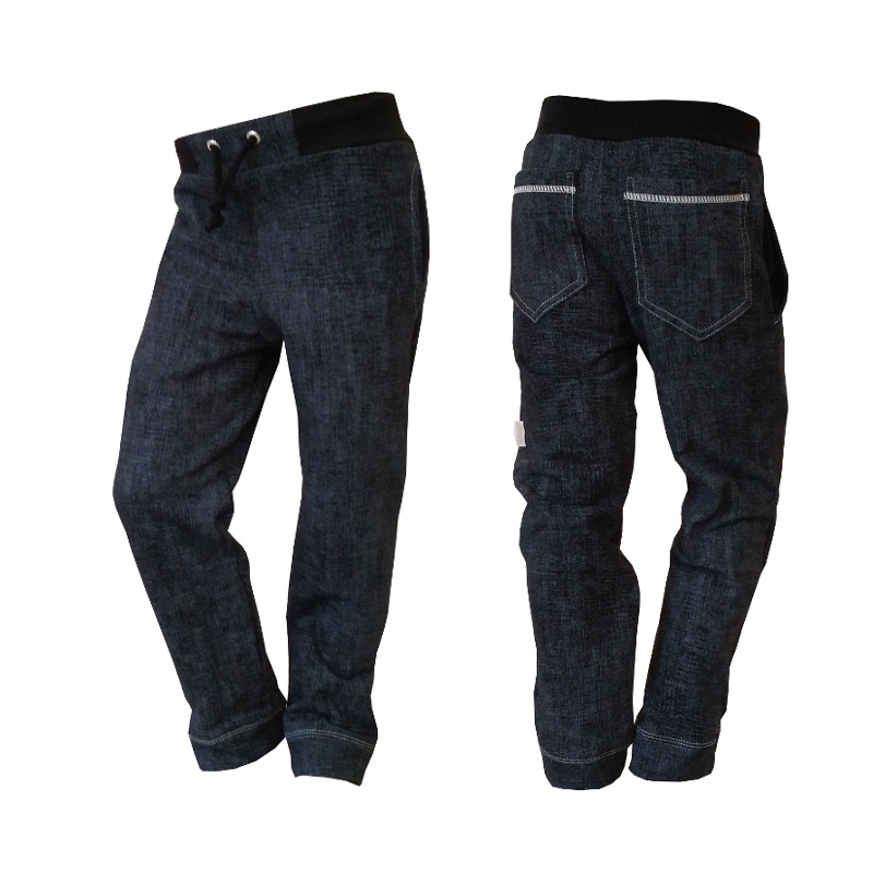 kalhoty wow jeans black cele