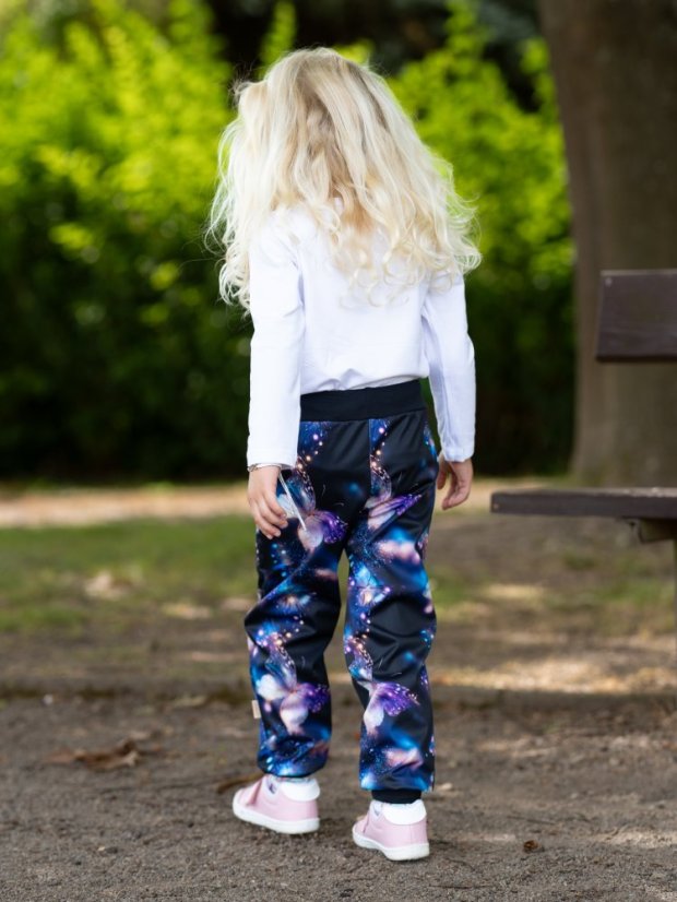 Dětské softshellové kalhoty THIN bez fleecu