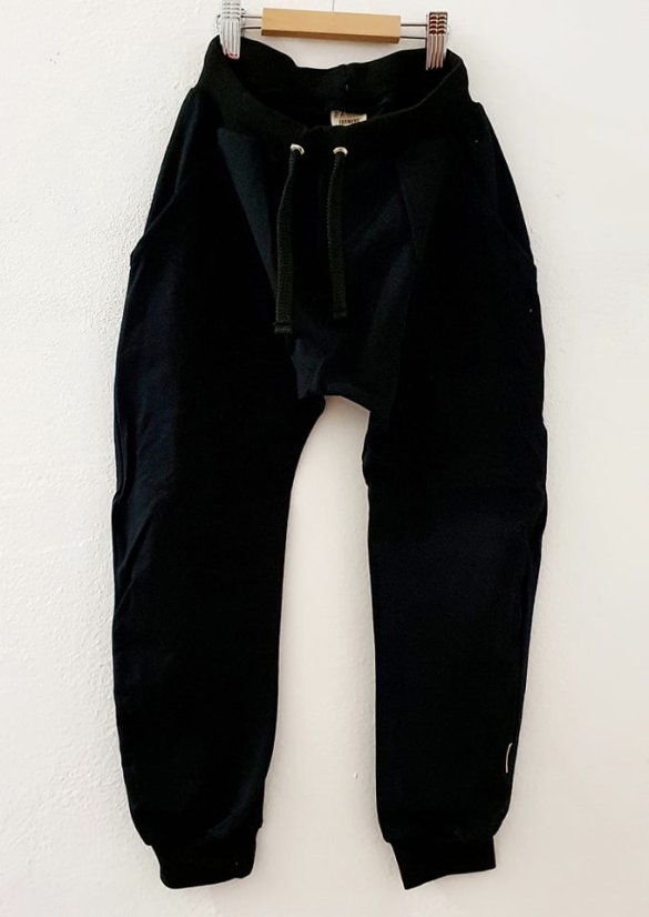 Tepláky BAGGY BLACK - ľahké