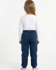 Dětské softshellové kalhoty THIN s fleecem elastické, tmavě modrá