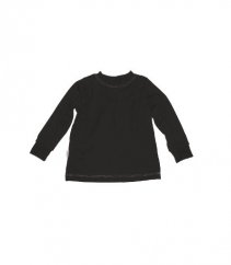 Dětské tričko dlouhý rukáv manžeta hnědé (Velikost 92-98)