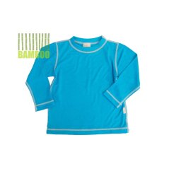 Dětské tričko dlouhý rukáv BAMBUS FLAT tyrkys (Velikost 92-98)
