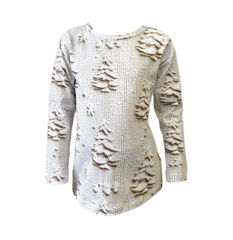 Dámské tričko, zimní les