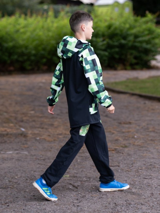 Dětská softshellová bunda s fleecem elastická