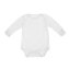 Dětské body BAMBUS WHITE dlouhý rukáv