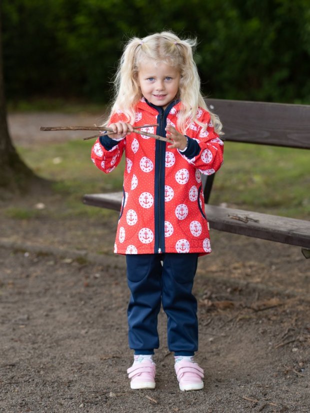 Dětská softshellová bunda s fleecem