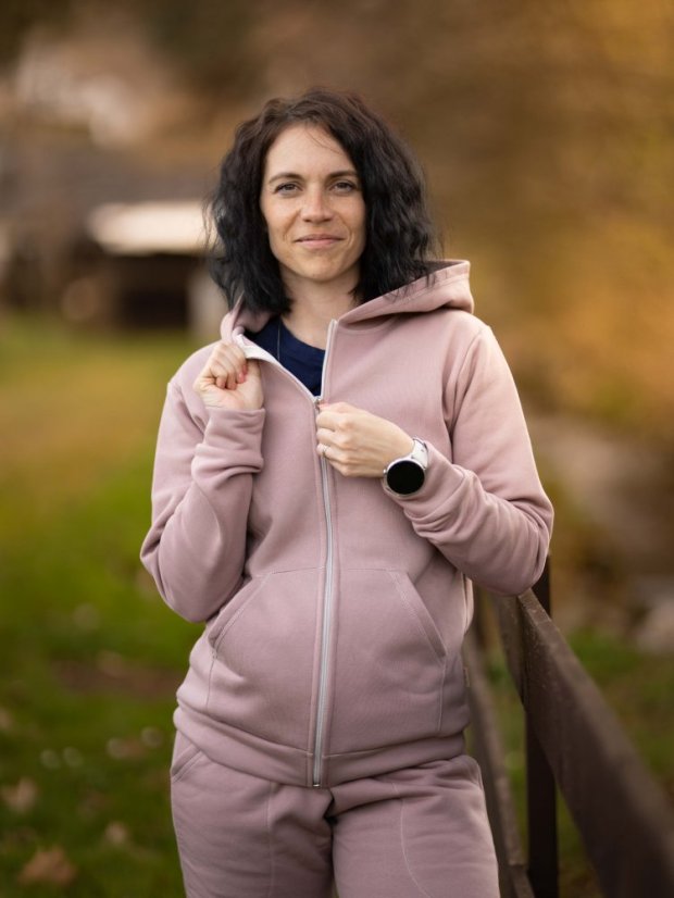 Dámská tepláková souprava na zip FLUFFY