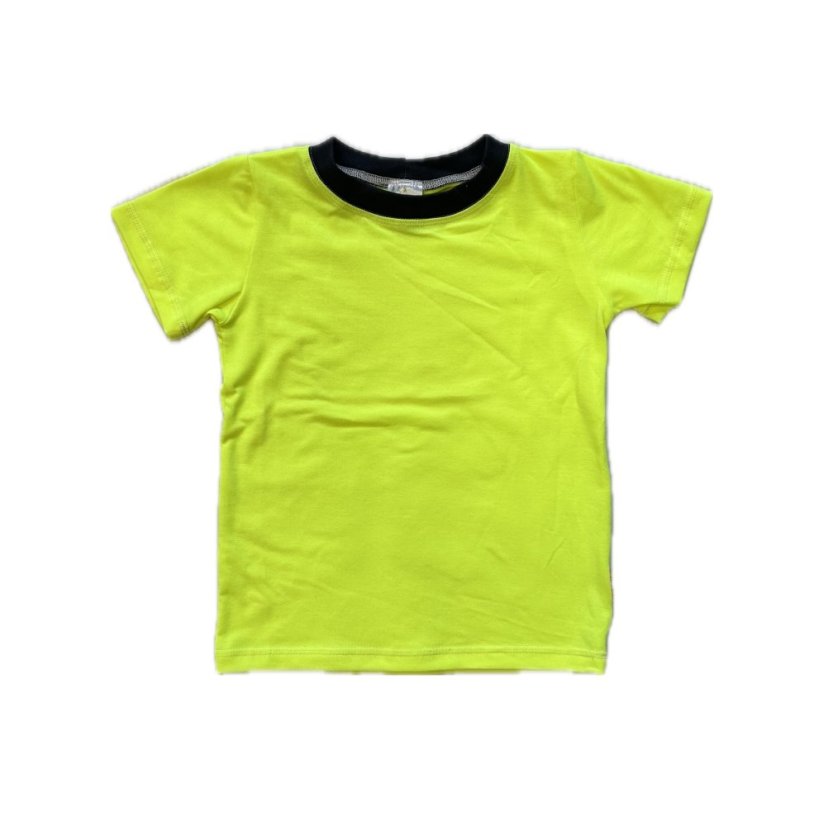 Tričko NEON ŽLUTÉ sport - Velikost: 104