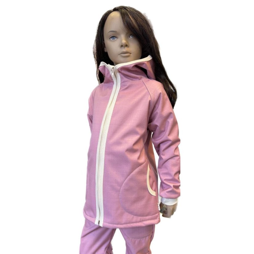 Dětská softshellová bunda s beránkem