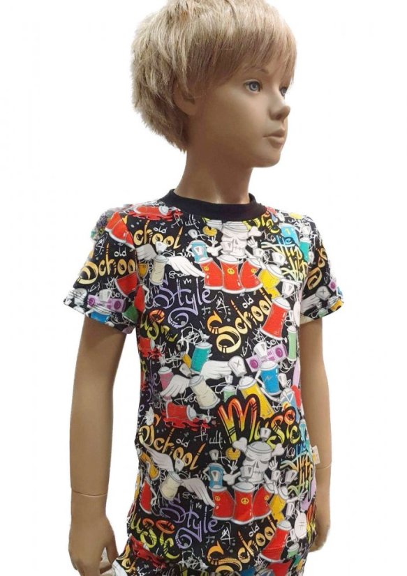 Dětské tričko, svět graffiti krátký rukáv