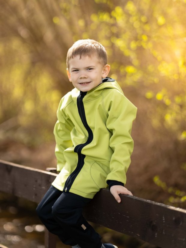 Dětská softshellová bunda s fleecem